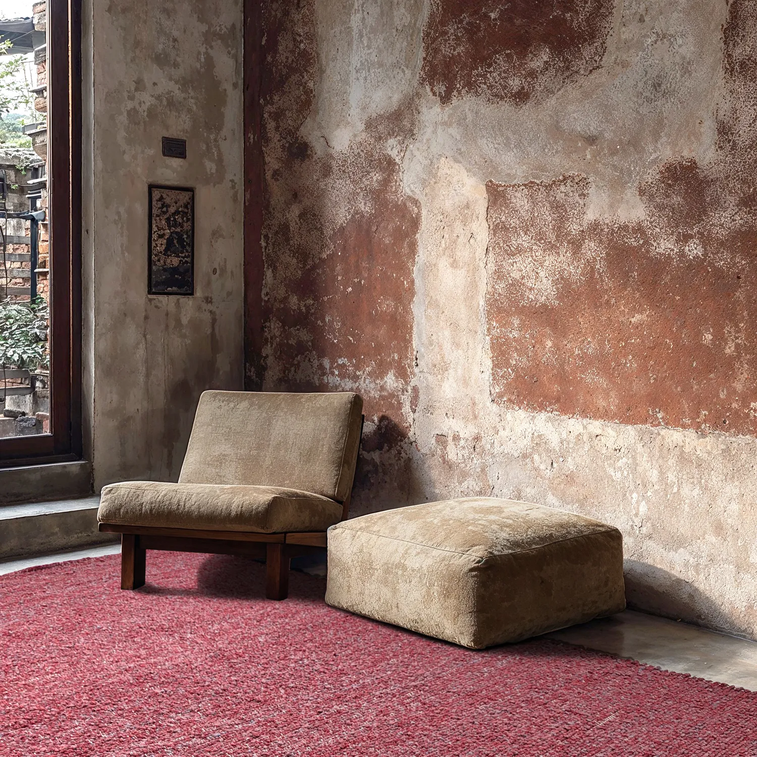 Indoor/Outdoor rug - Milford Wool Look (pink)