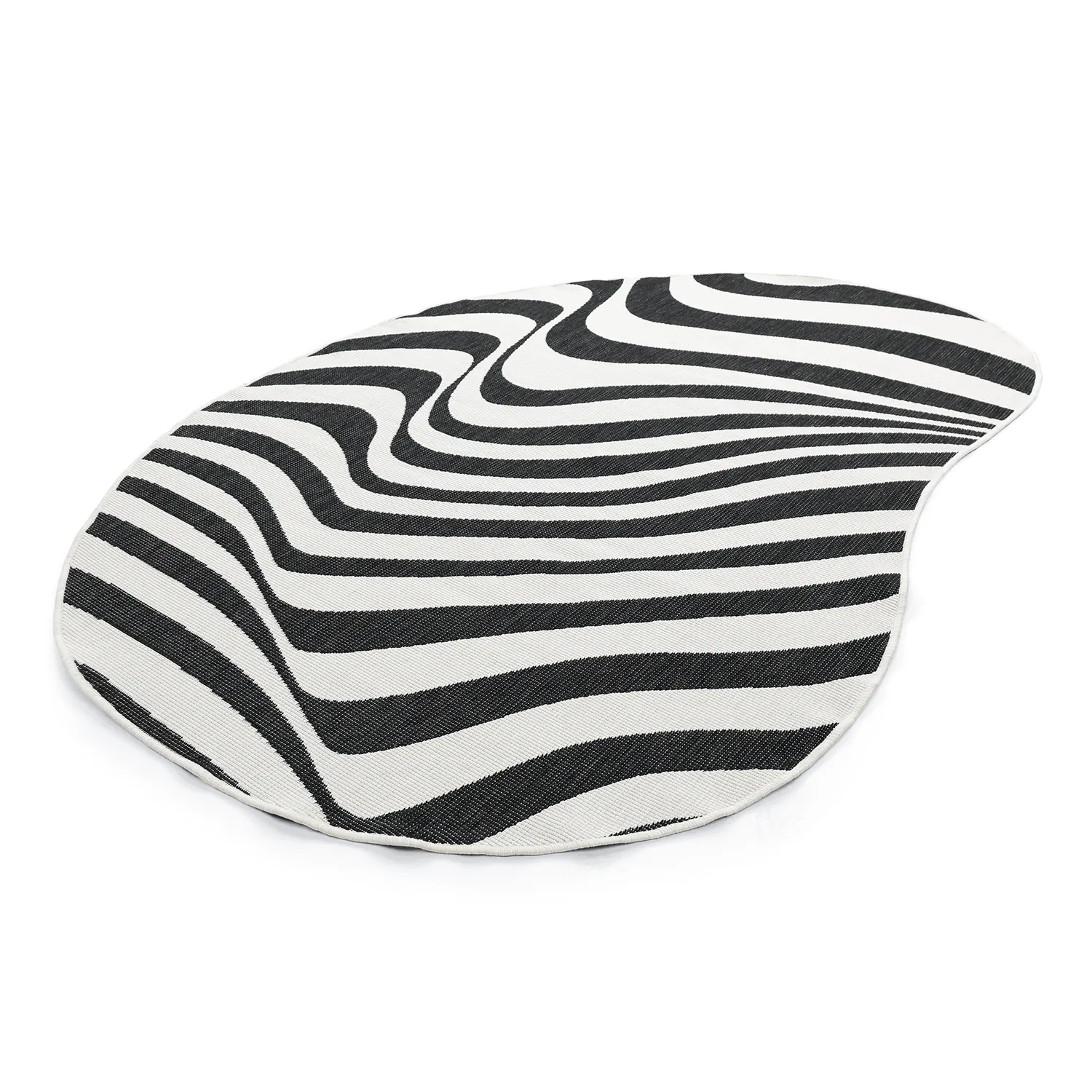 Indoor/Outdoor rug - utomhusmatta - Remina (black/white)
