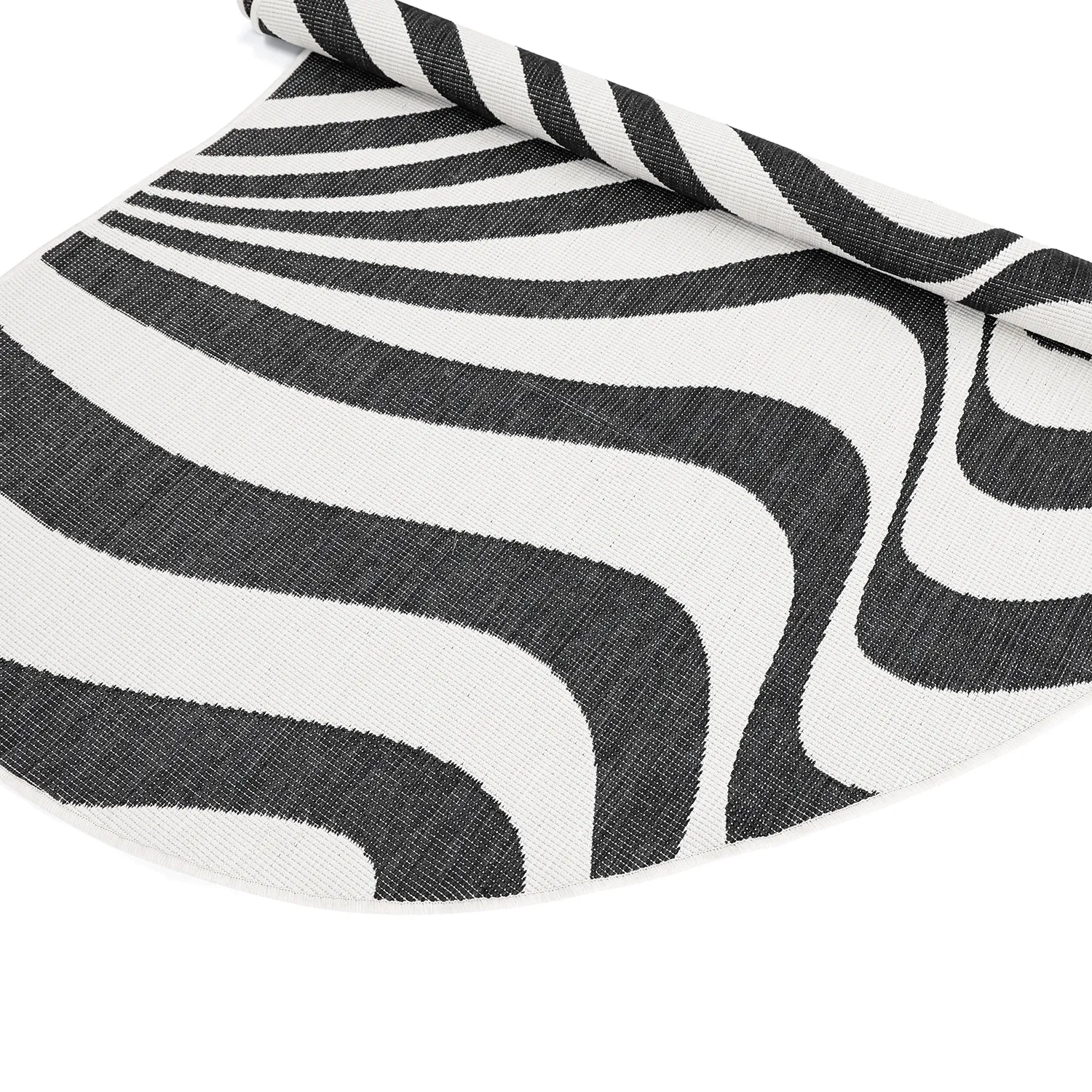 Indoor/Outdoor rug - utomhusmatta - Remina (black/white)