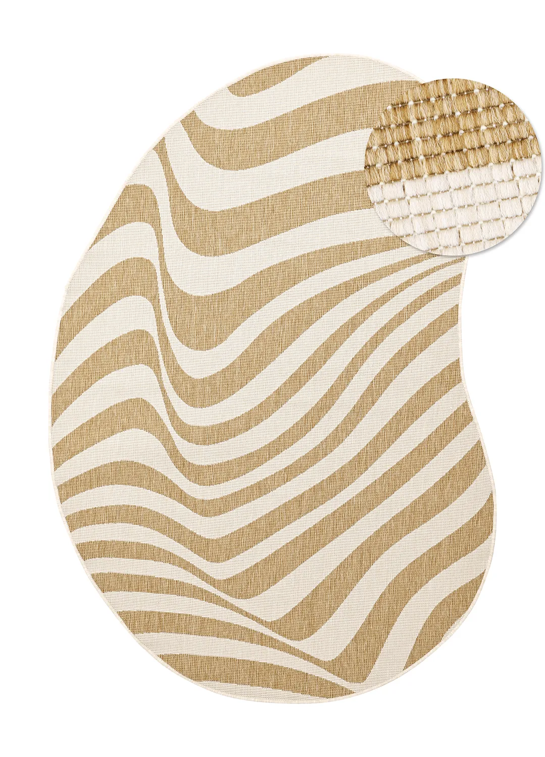 Indoor/Outdoor rug - utomhusmatta - Remina (natural/white)