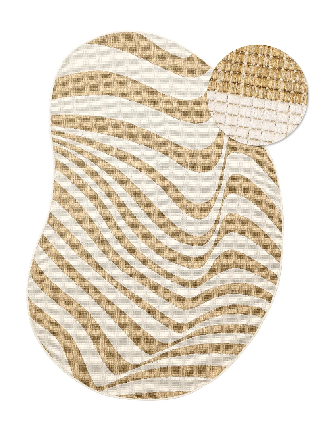Indoor/Outdoor rug - utomhusmatta - Remina (natural/white)
