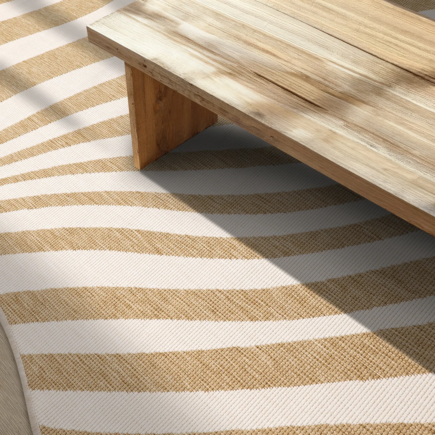 Indoor/Outdoor rug - utomhusmatta - Remina (natural/white)
