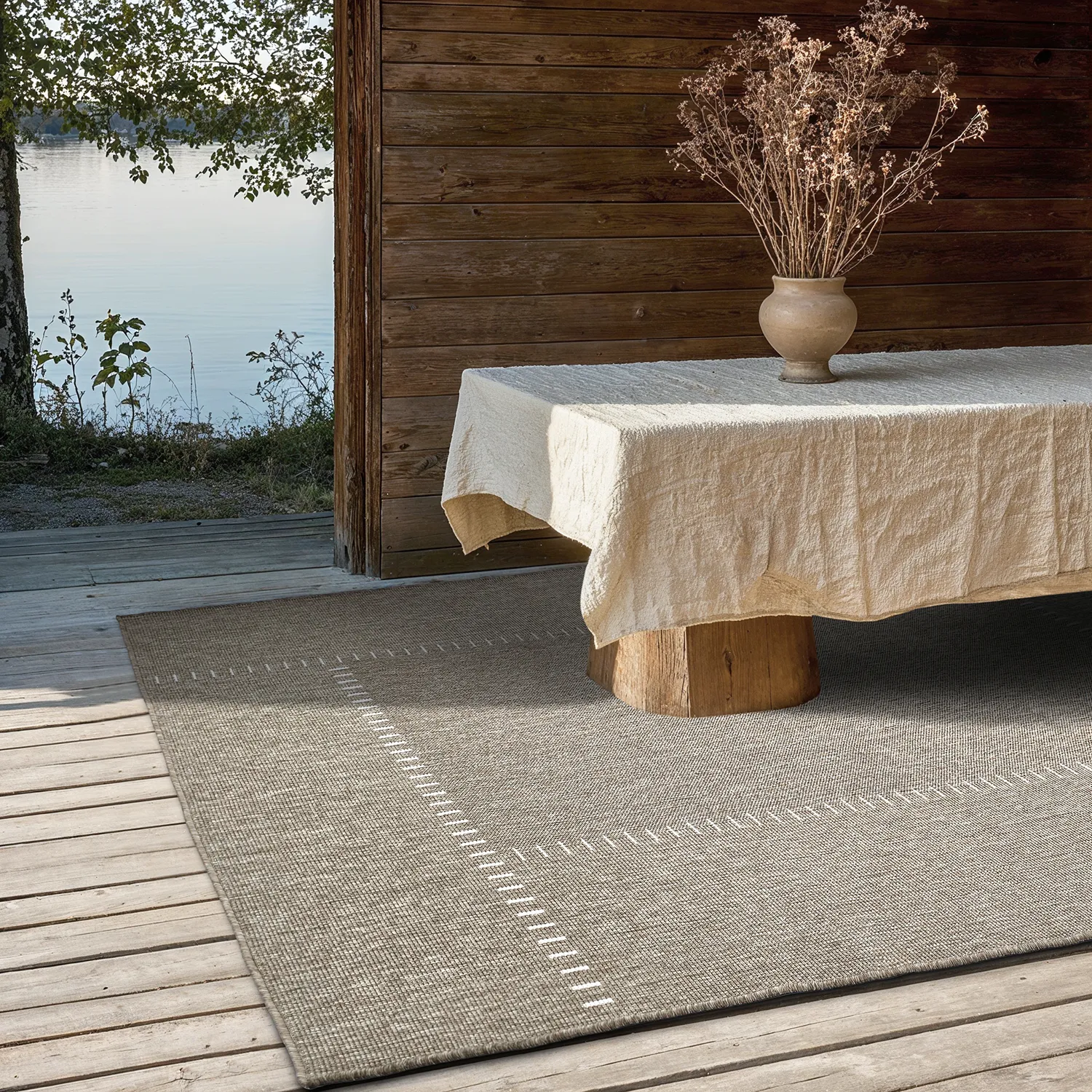 Indoor/Outdoor rug - utomhusmatta - Rhea (beige)