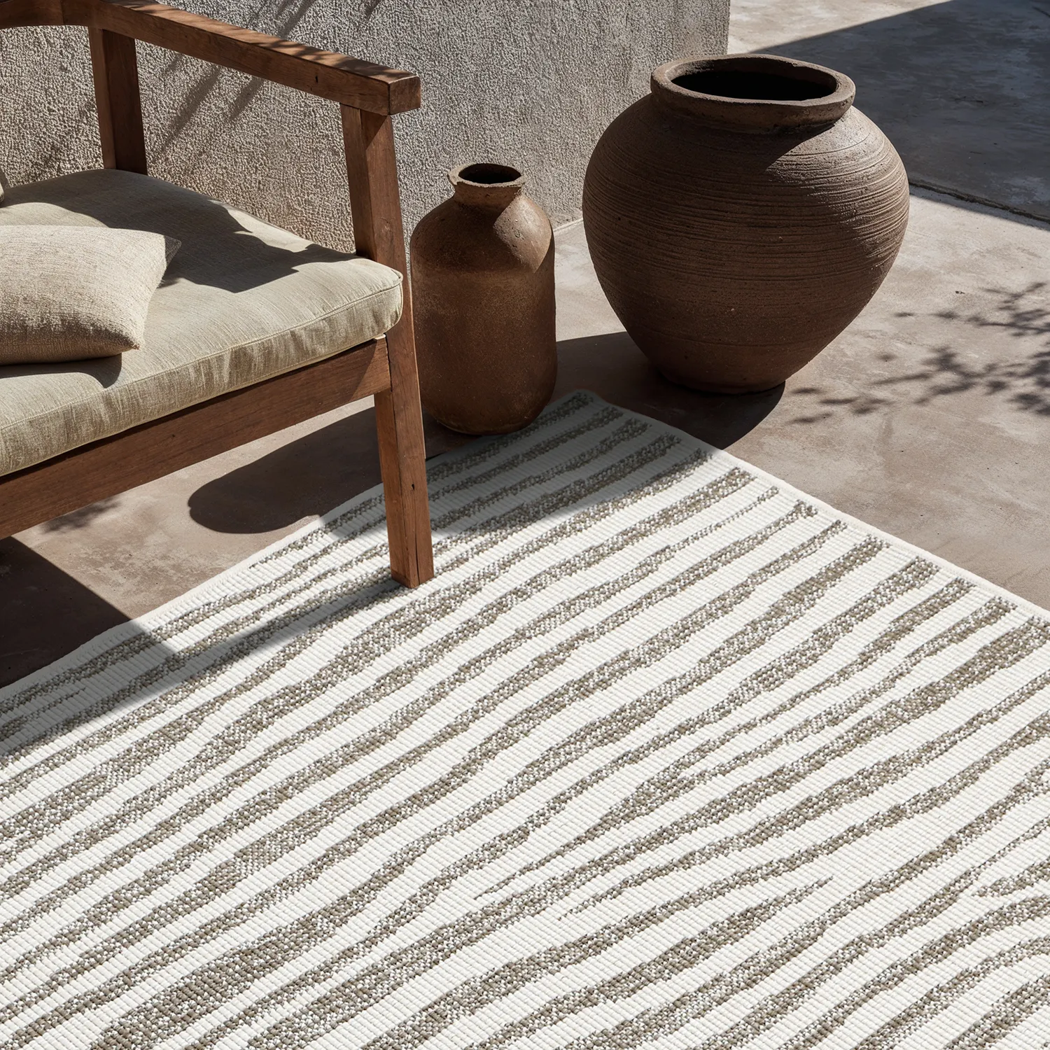 Indoor/Outdoor rug - utomhusmatta - Vaura (beige)