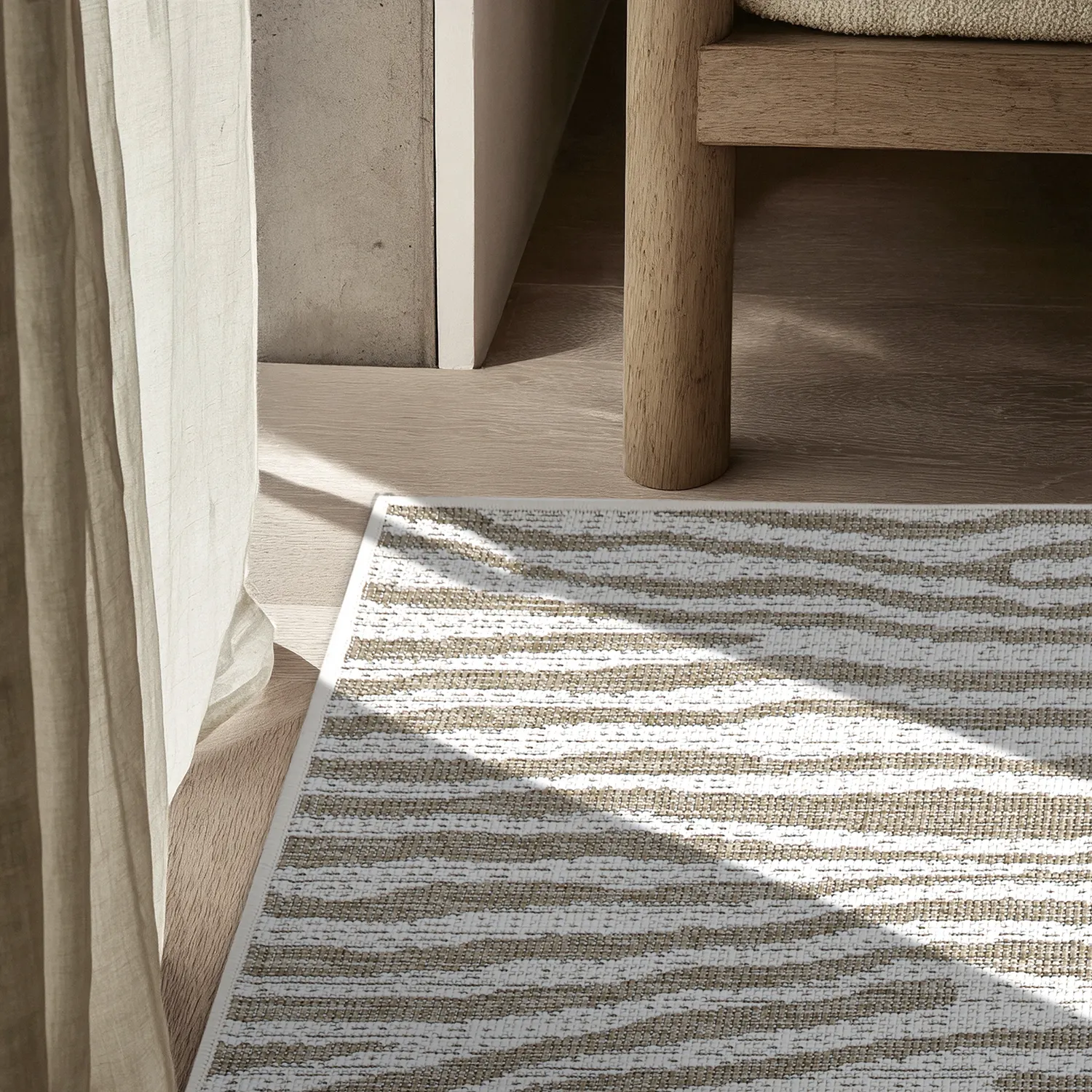 Indoor/Outdoor rug - utomhusmatta - Vaura (beige)
