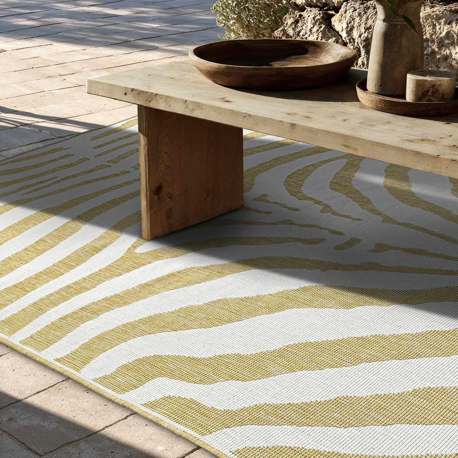Indoor/Outdoor rug - utomhusmatta - Winona (yellow)