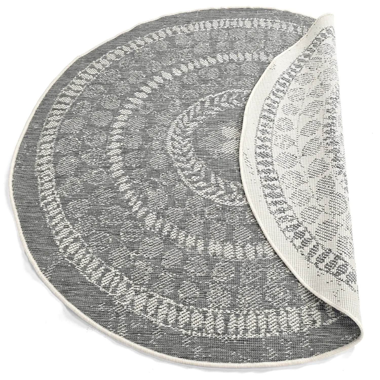 Round rug - Indoor/Outdoor Malcolm (grey)