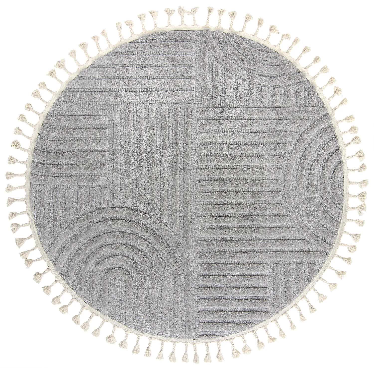 Round rug - Campbell (grey)