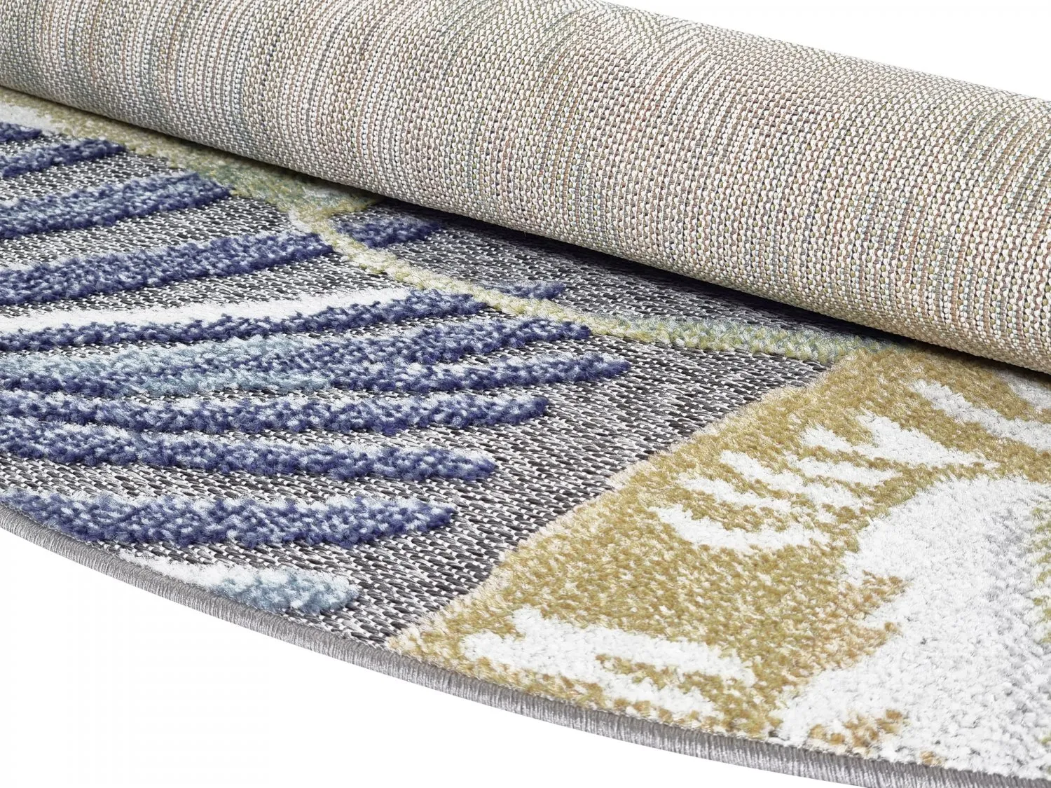 Round rug - Indoor/Outdoor Havana (navy/multi)