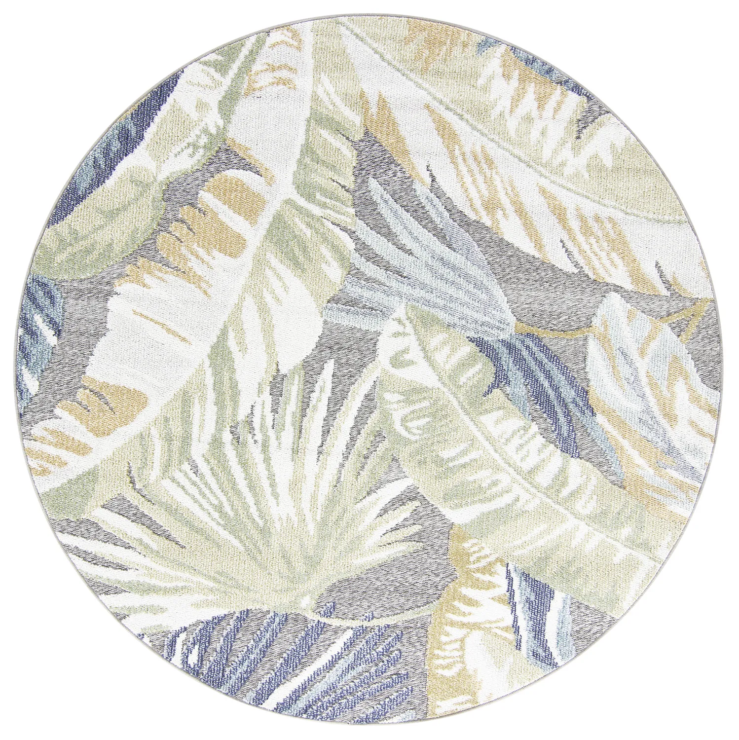 Round rug - Indoor/Outdoor Havana (navy/multi)