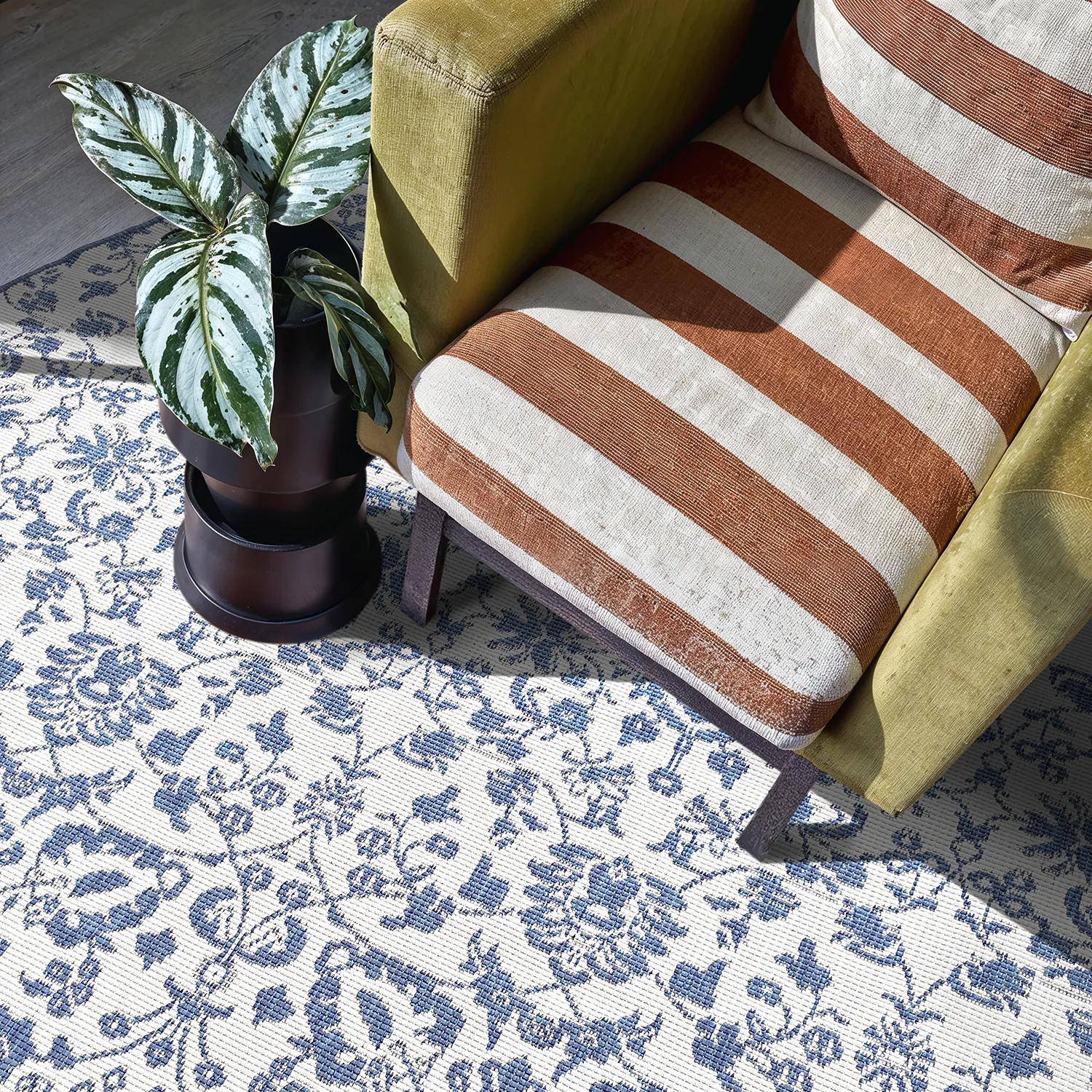 Round rug - Brussels Ocean (blue)