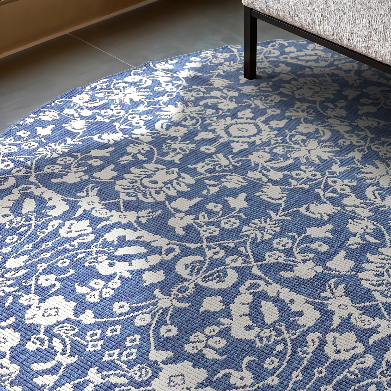 Round rug - Brussels Ocean (blue)