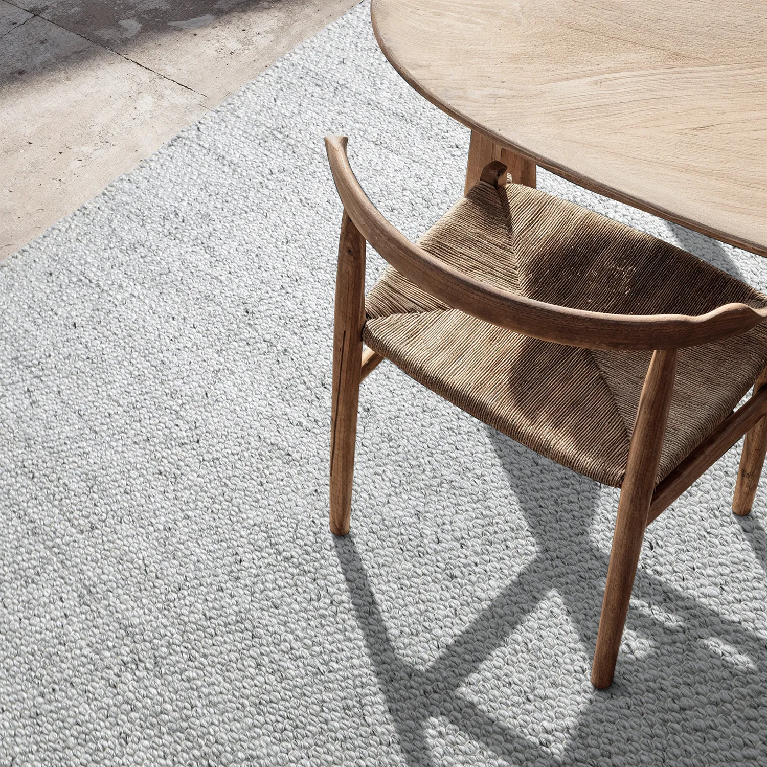 Indoor/Outdoor rug - Arco Wool Look (grey/beige)