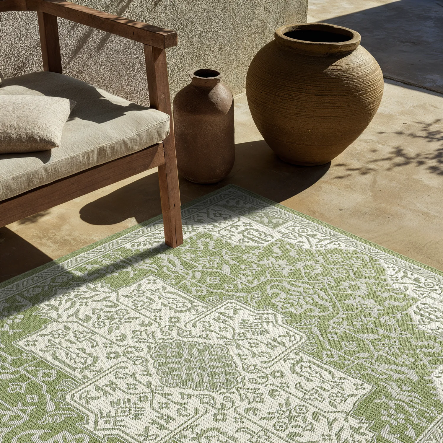 Indoor/Outdoor rug - Dhamar (green)