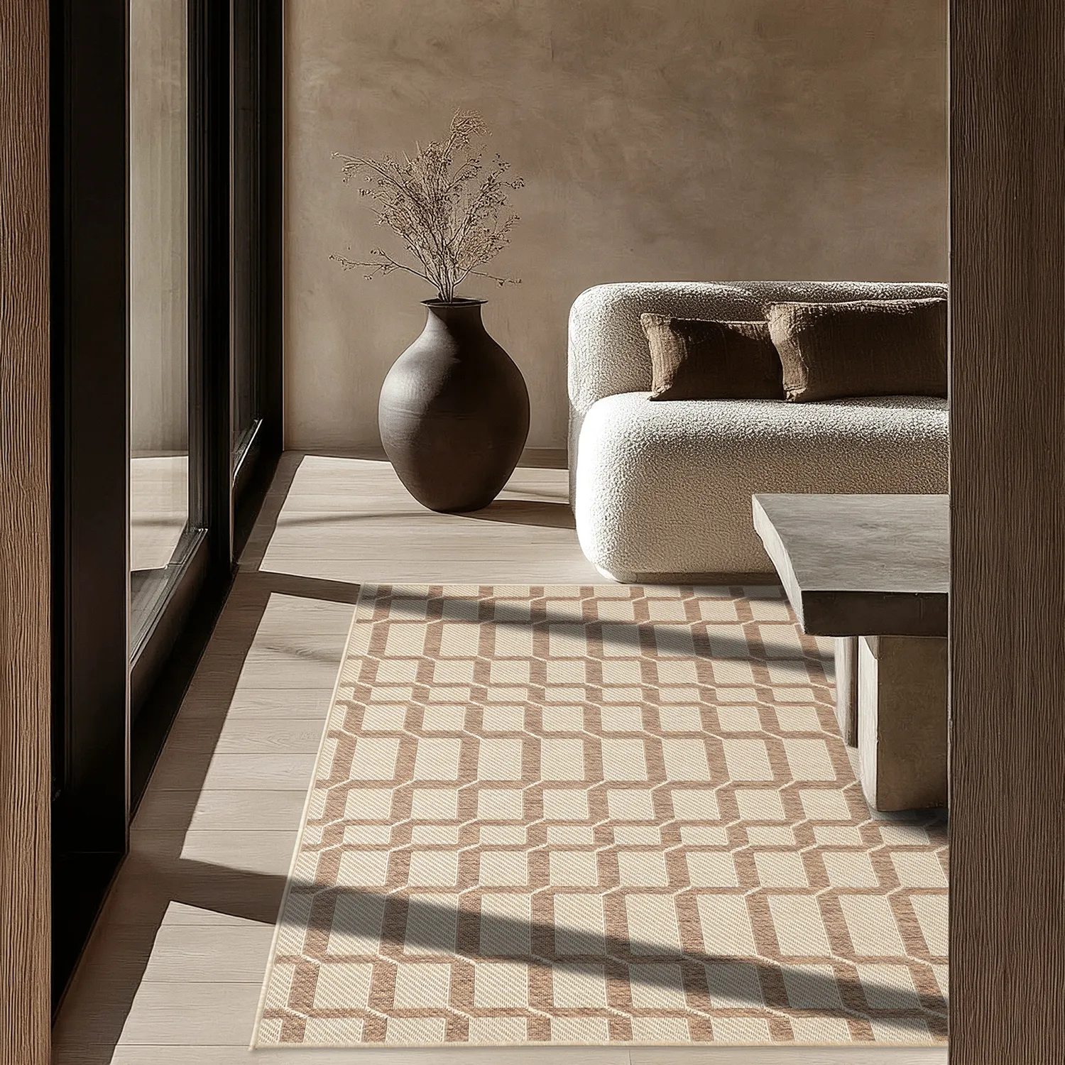 Indoor/Outdoor rug - Nicosia (brown)