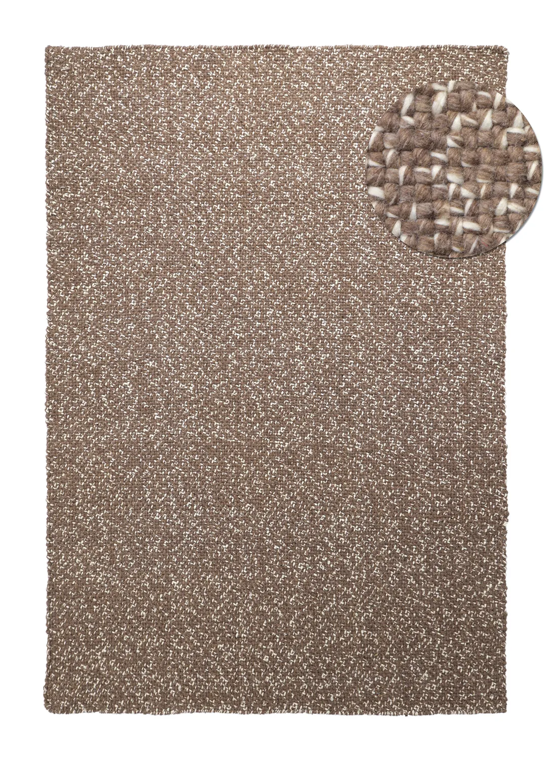 Indoor/Outdoor rug - Orta Wool Look (brown)