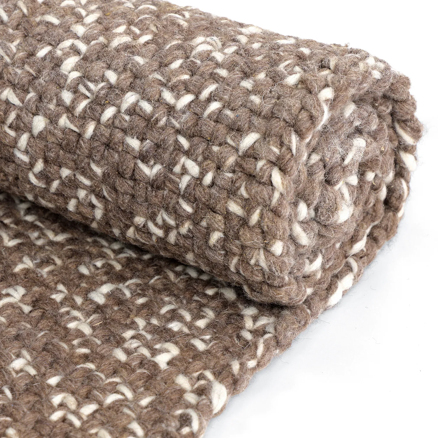 Indoor/Outdoor rug - Orta Wool Look (brown)