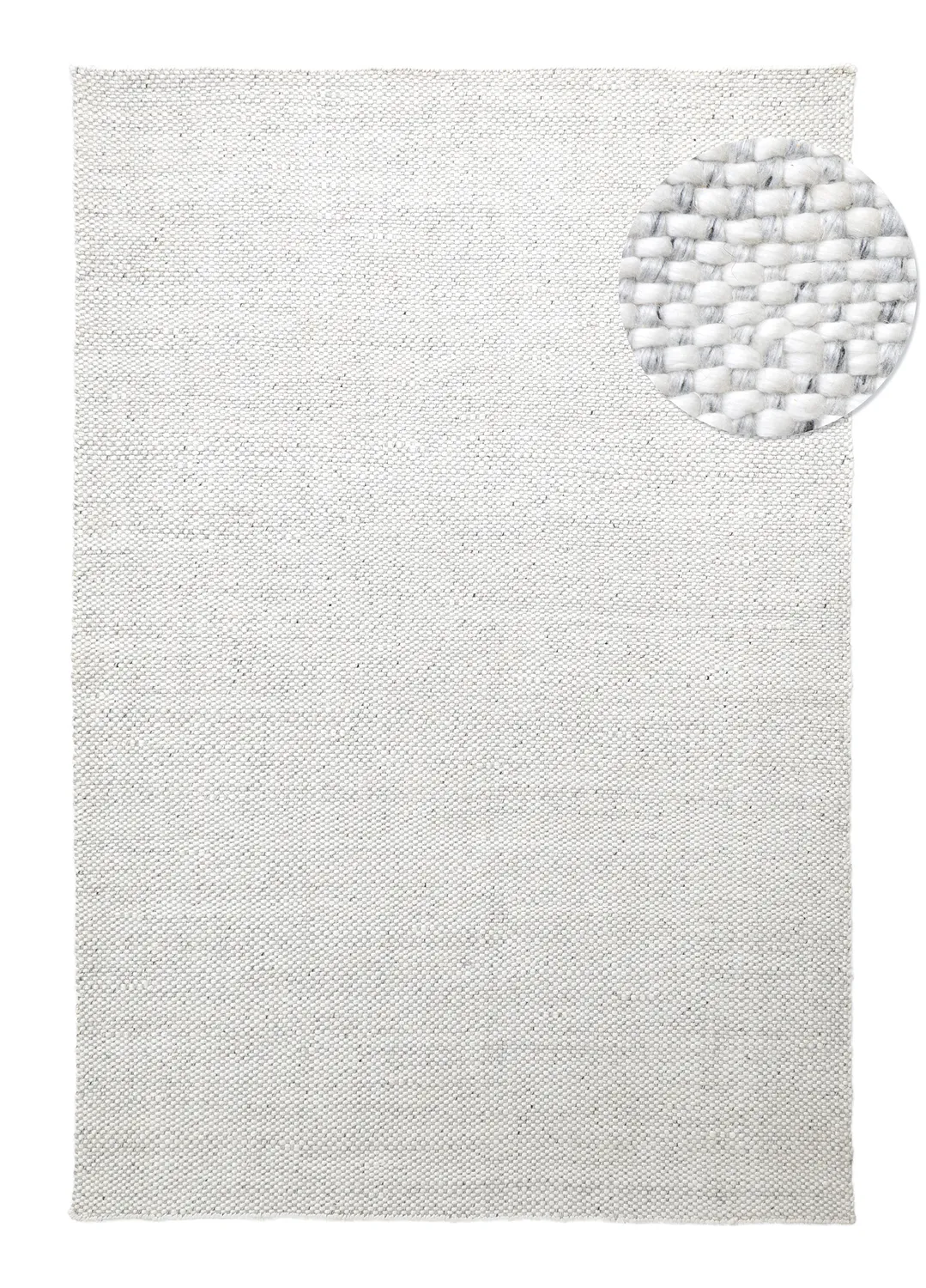 Indoor/Outdoor rug - Orta Wool Look (light grey)