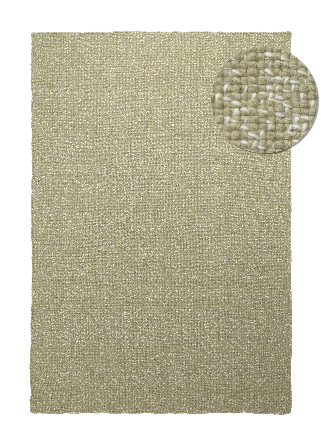 Indoor/Outdoor rug - Orta Wool Look (moss green)