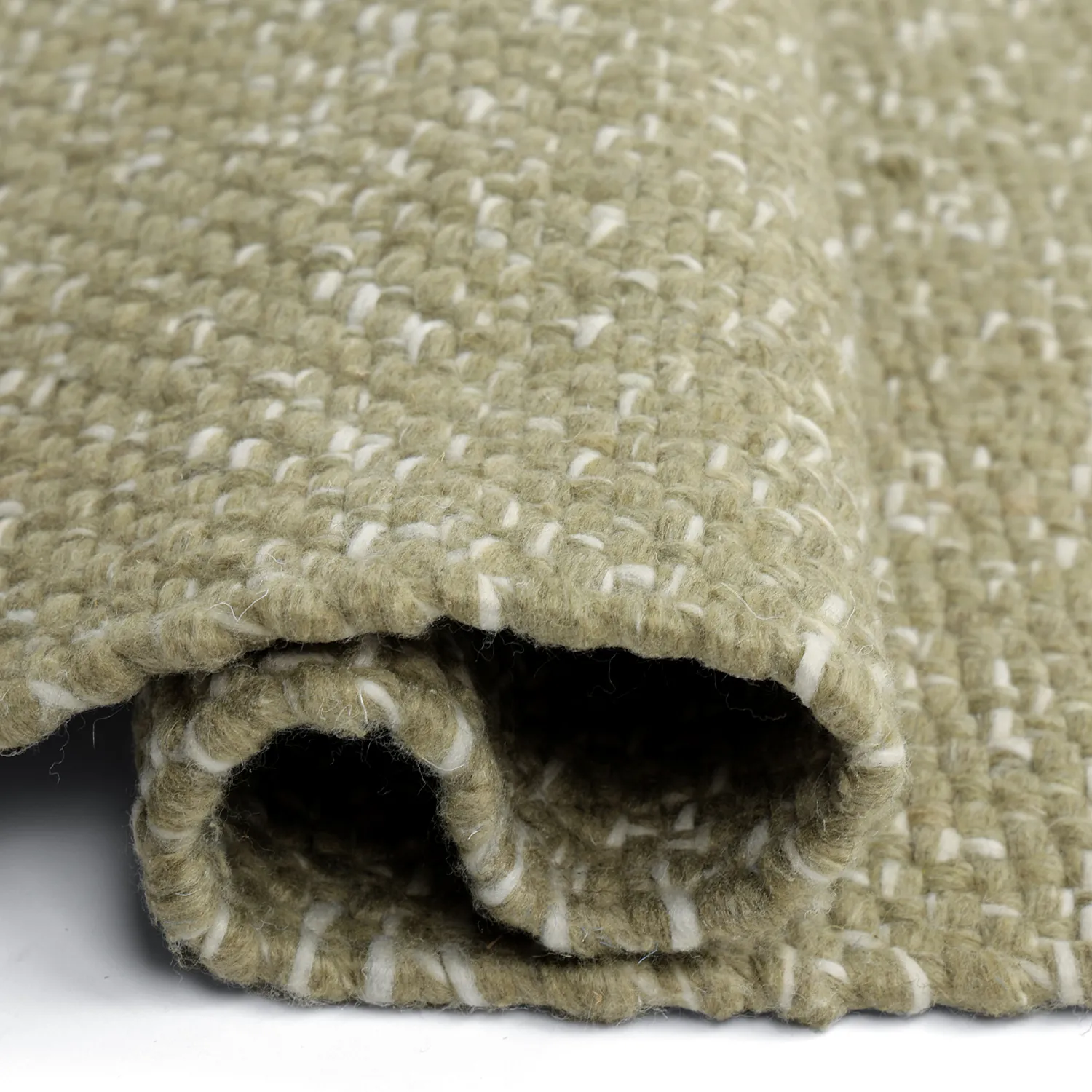 Indoor/Outdoor rug - Orta Wool Look (moss green)