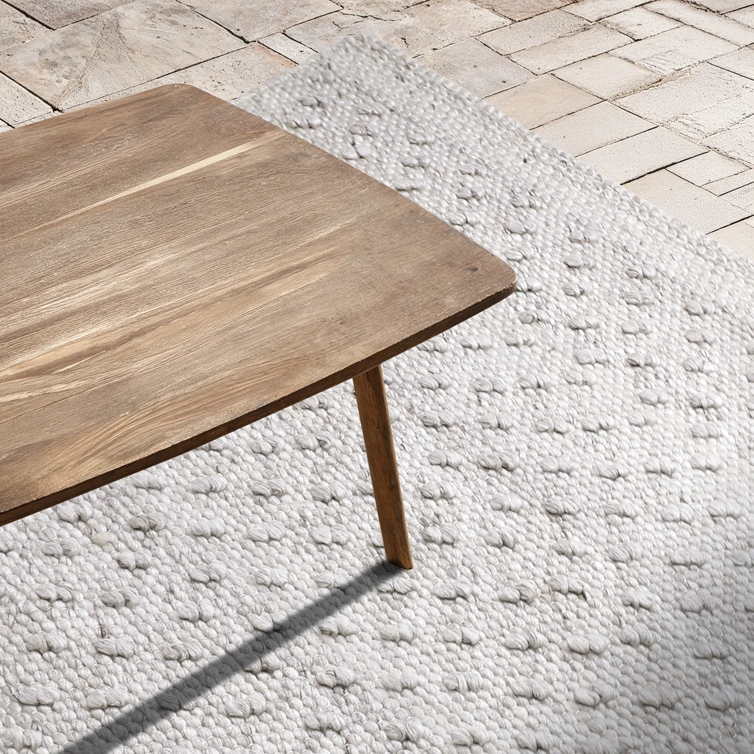 Indoor/Outdoor rug - Todi Wool Look (grey/beige)