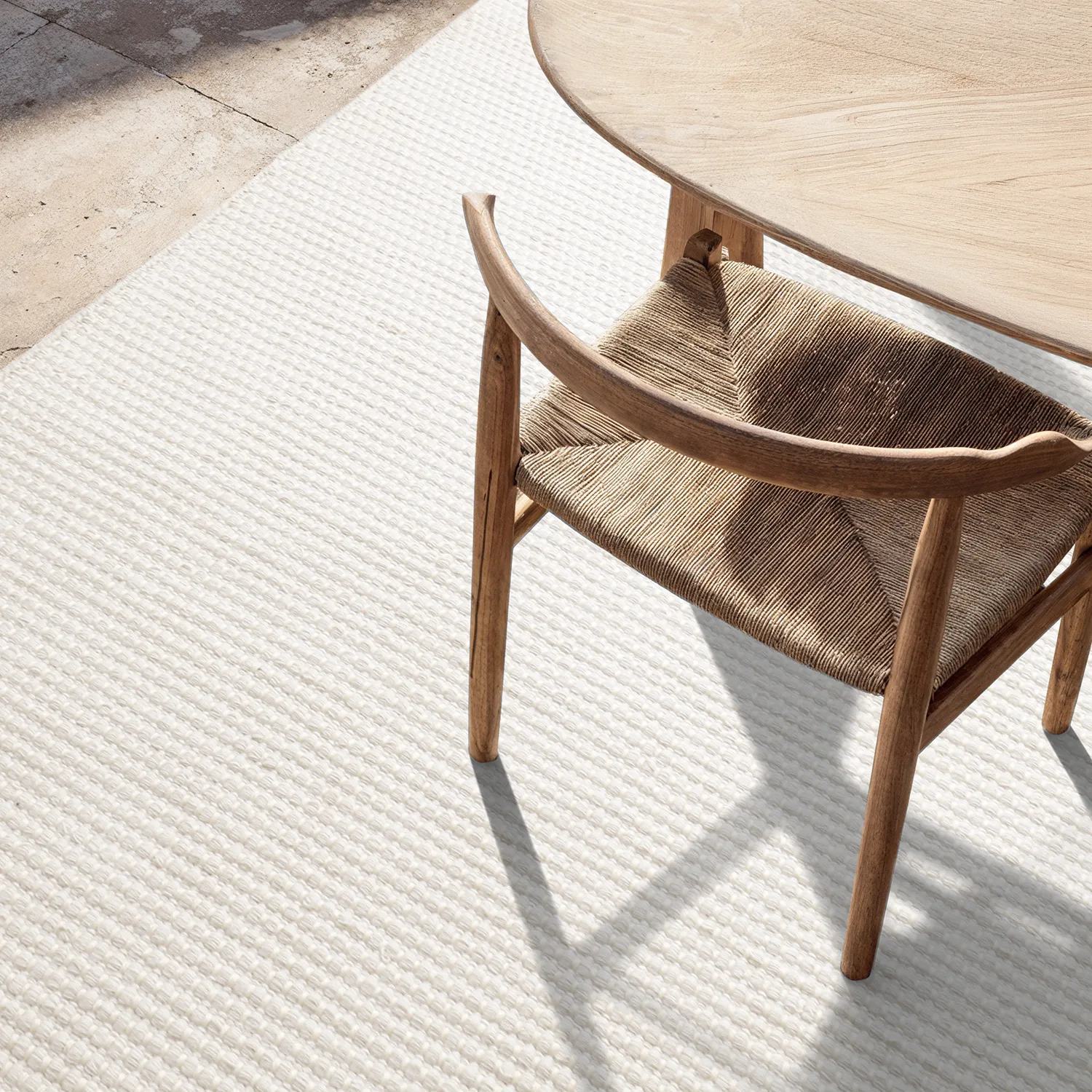 Indoor/Outdoor rug - Coastal Wool Look (cream)