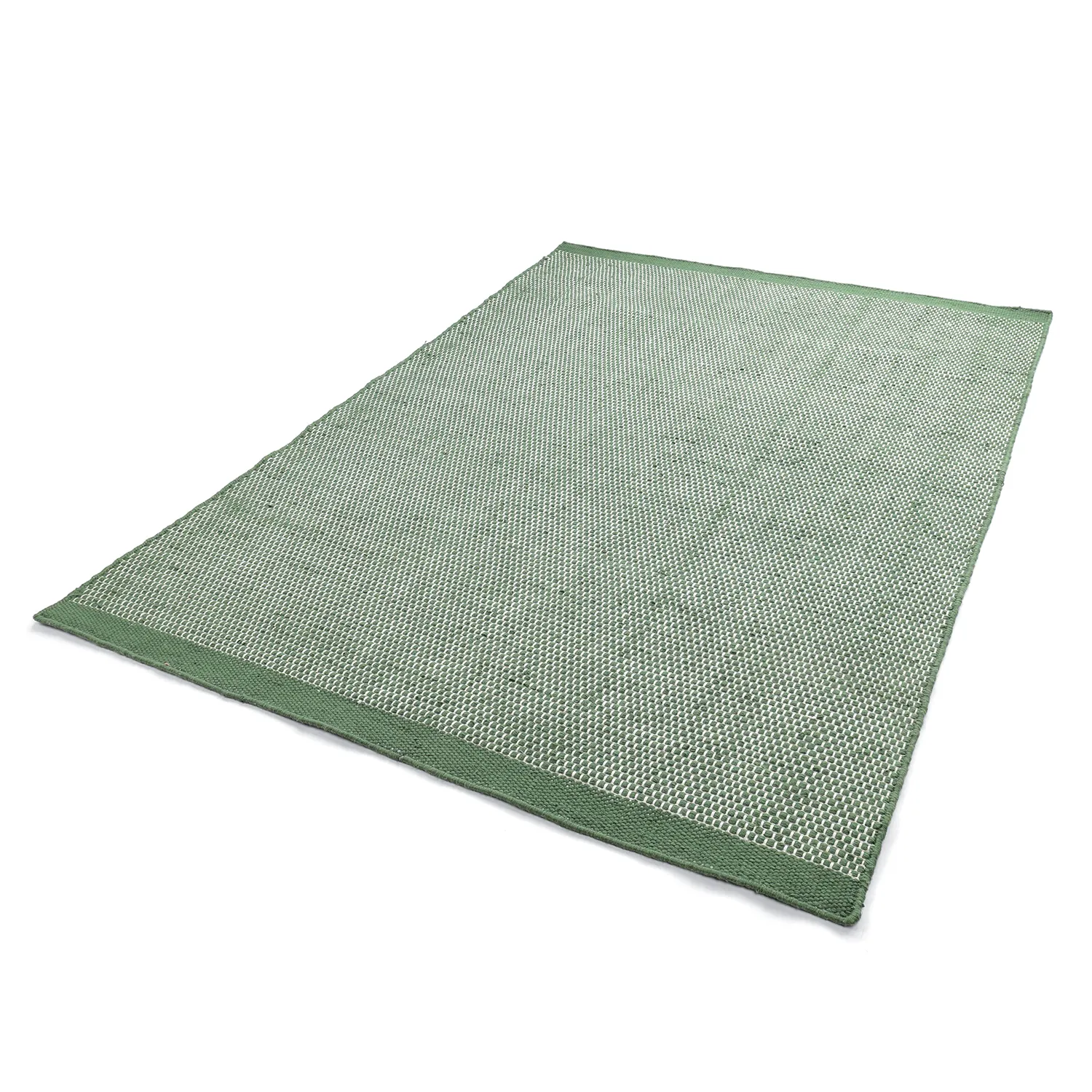 Indoor/Outdoor rug - Coastal Wool Look (green/white)