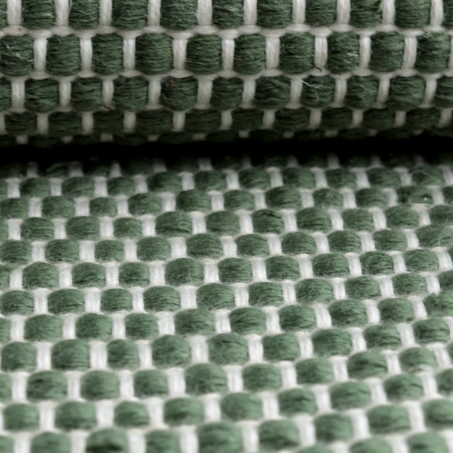 Indoor/Outdoor rug - Coastal Wool Look (green/white)