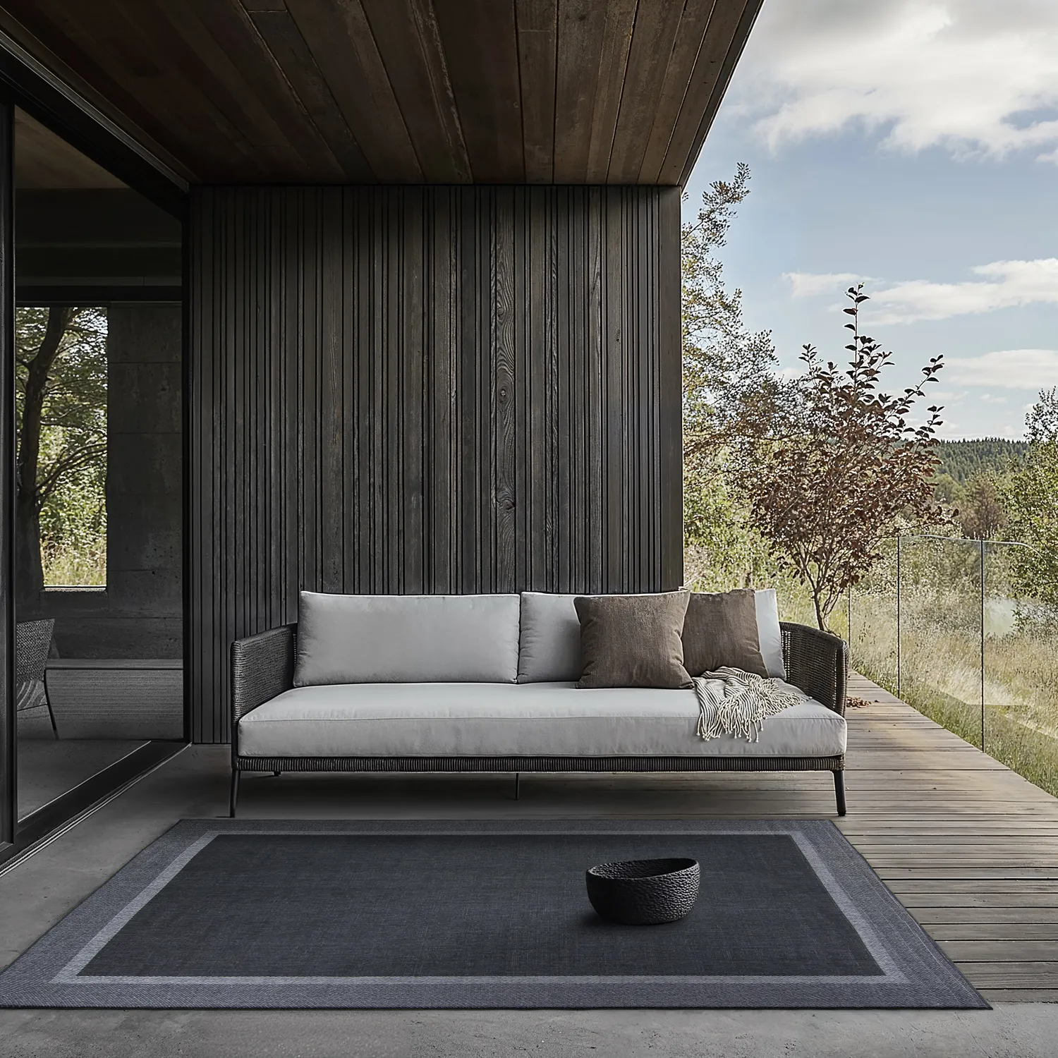 Indoor/Outdoor rug - Alta (anthracite)