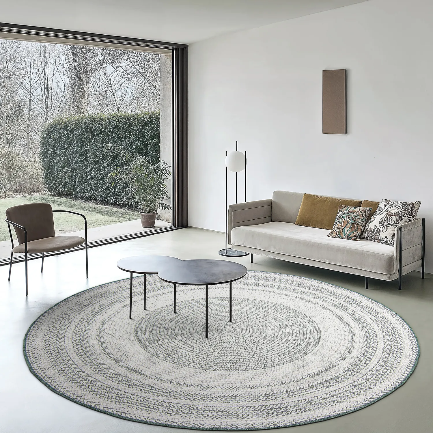 Round rug - Indoor/Outdoor Angus (green)