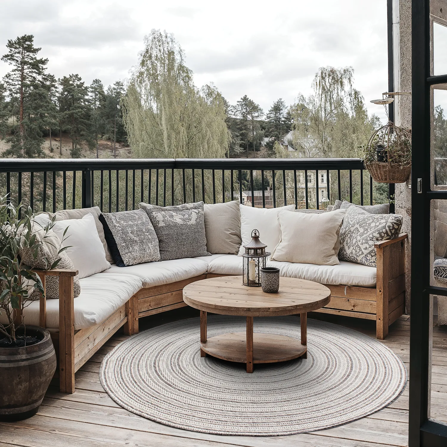Round rug - Brussels Weave (grey)
