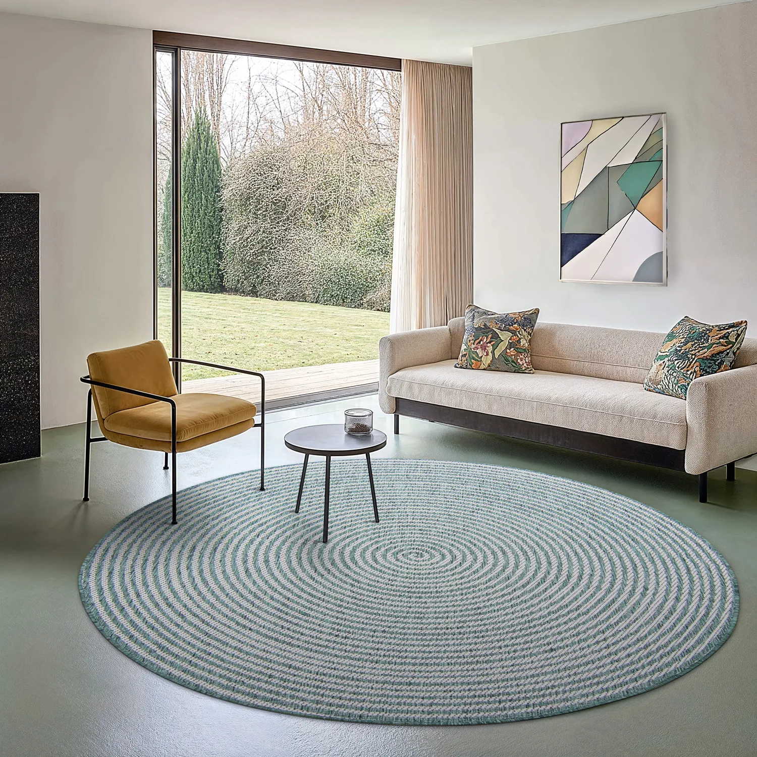 Round rug - Ferragudo (green)