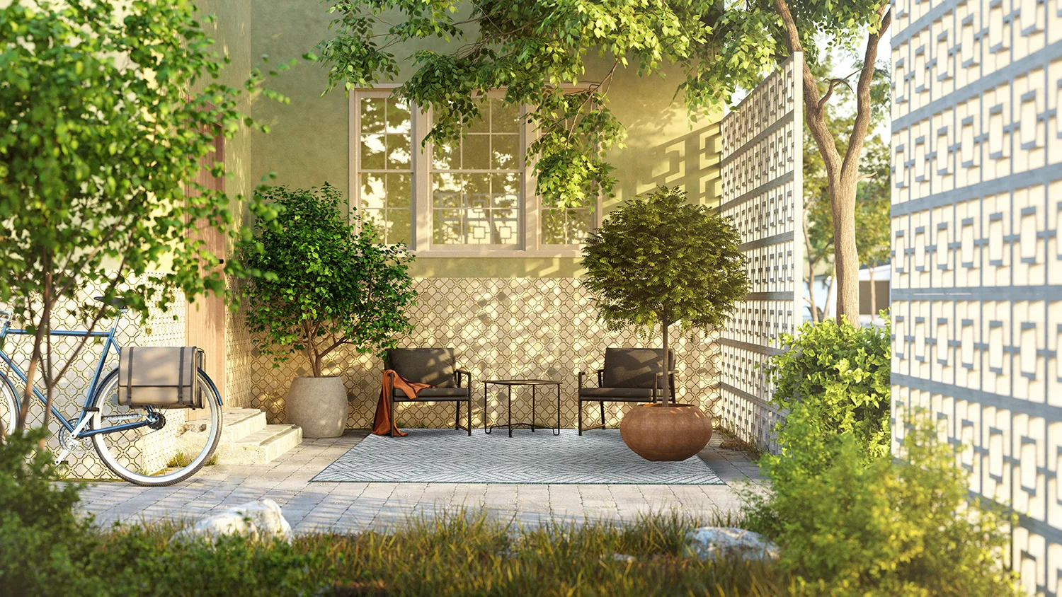 Indoor/Outdoor rug - Harvey (green)