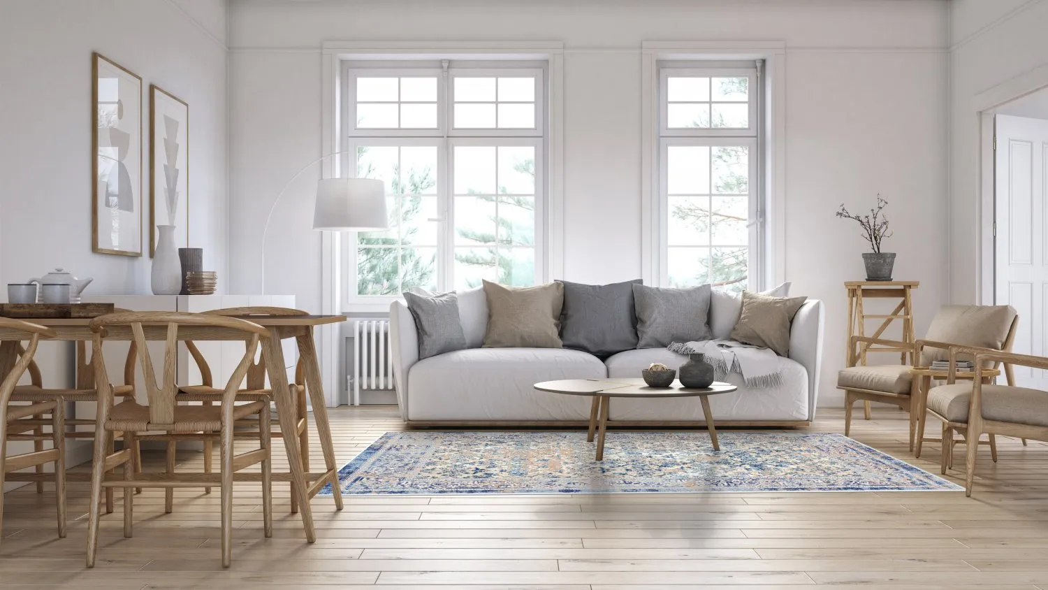 Wilton rug - Denizli (blue)