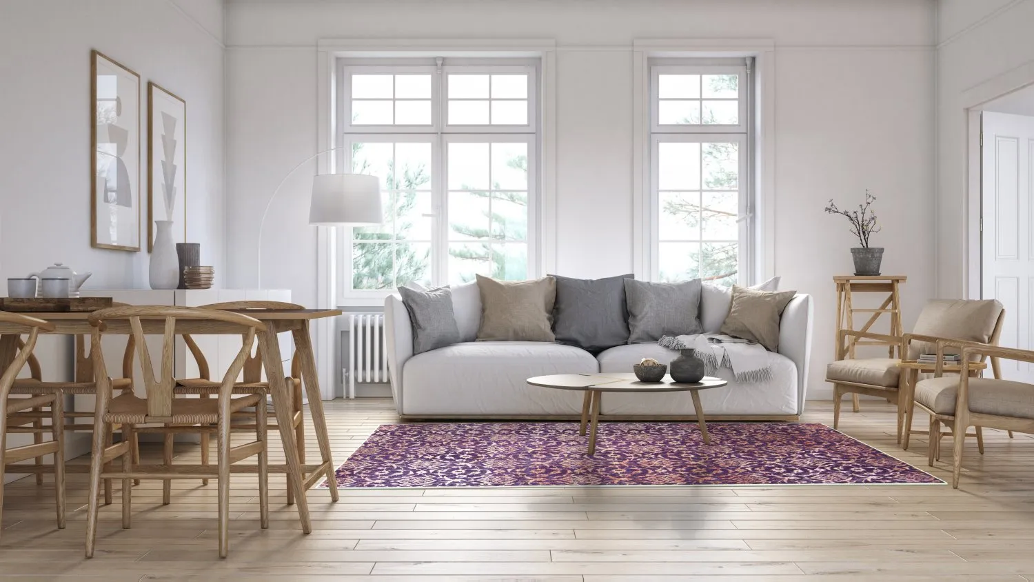 Wilton rug - Palazzo (purple)