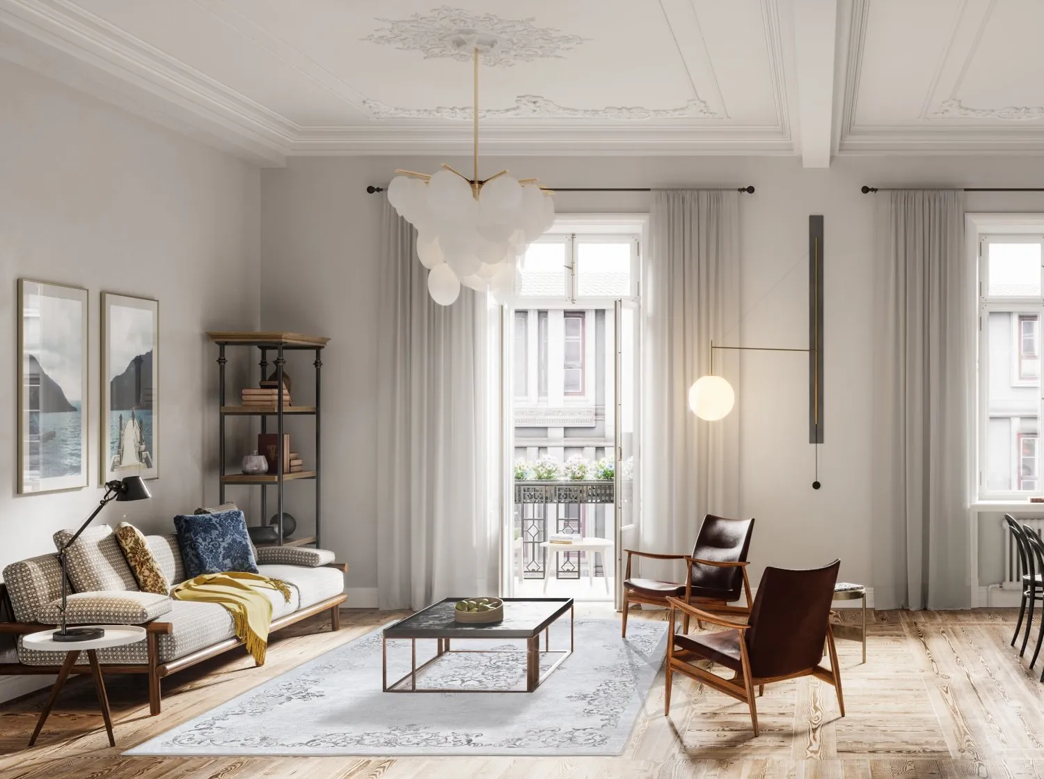 Wilton rug - Santi (light grey)