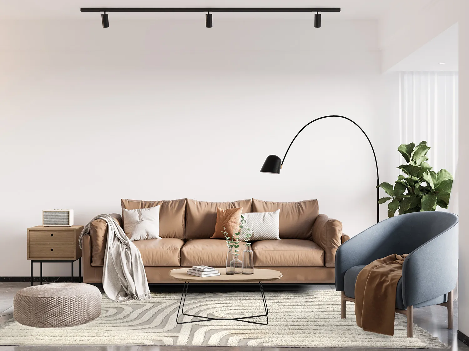 Wool rug - Elba (beige)