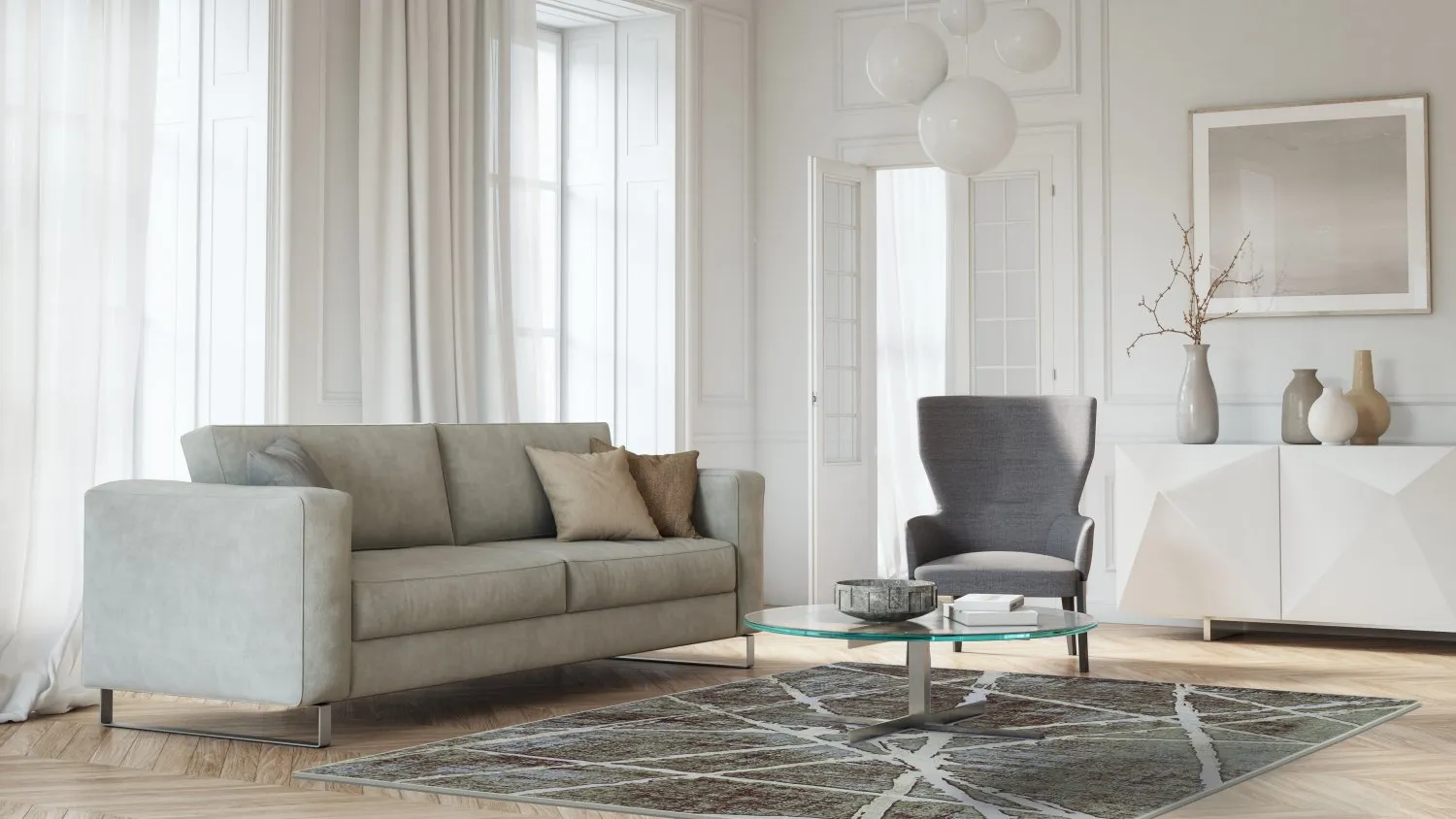 Wilton rug - Lagos (grey)