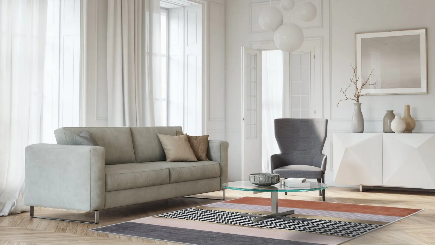 Wilton rug - Esme (orange/multi)