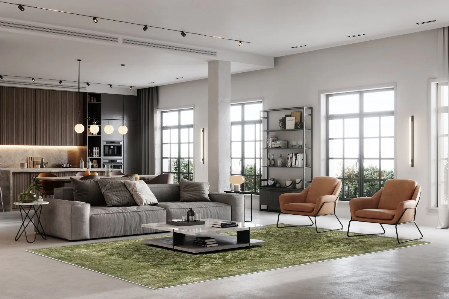 Wilton rug - Denizli (green)