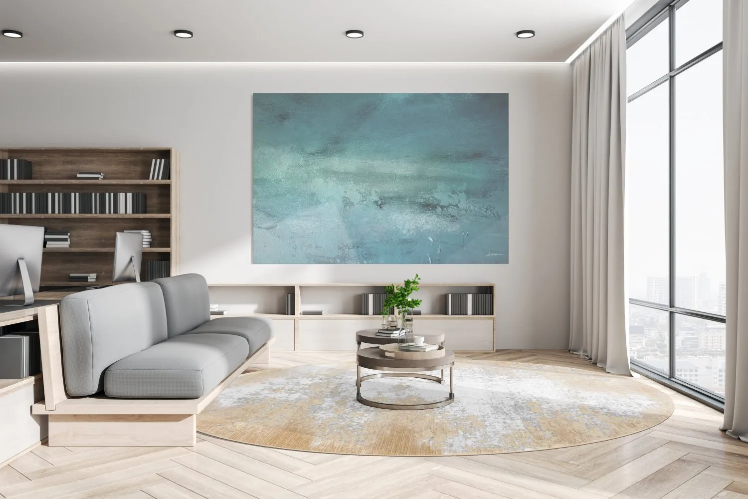 Round rug - Zarzi (beige)