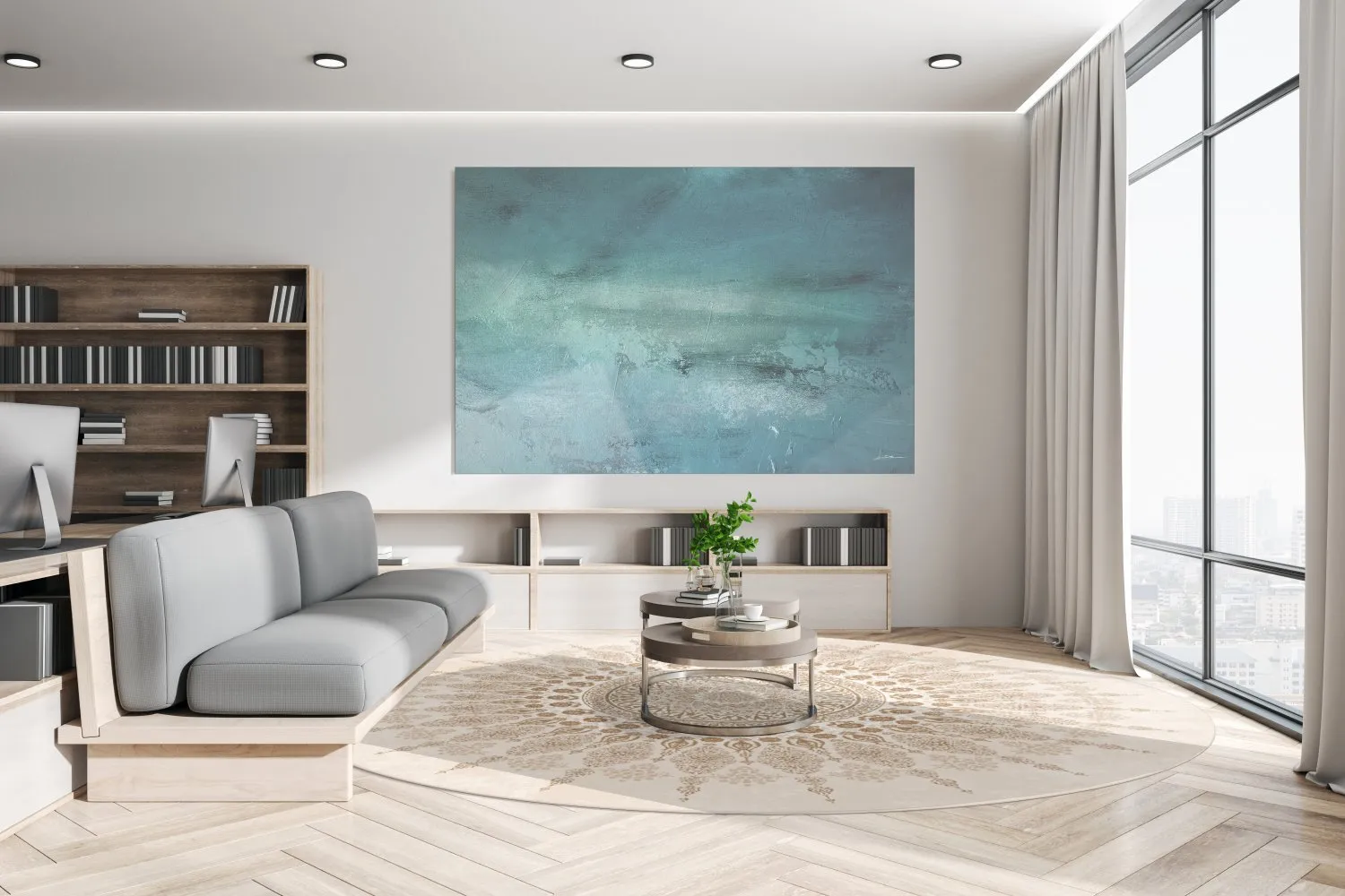 Round rug - Sandrigo (beige)
