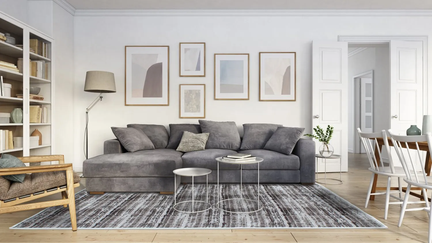 Wilton rug - Sabha (grey)