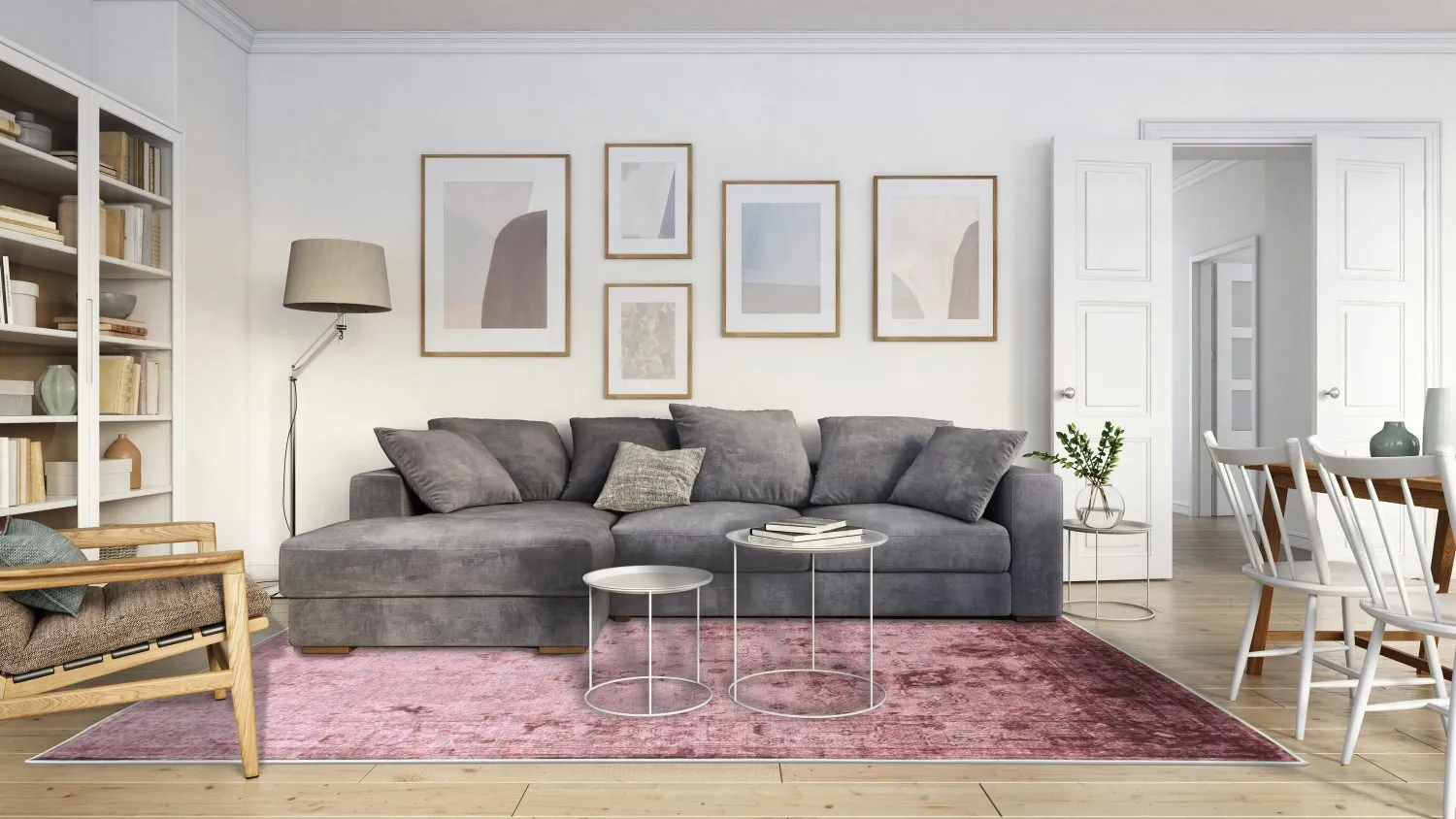 Wilton rug - Violetta (pink)