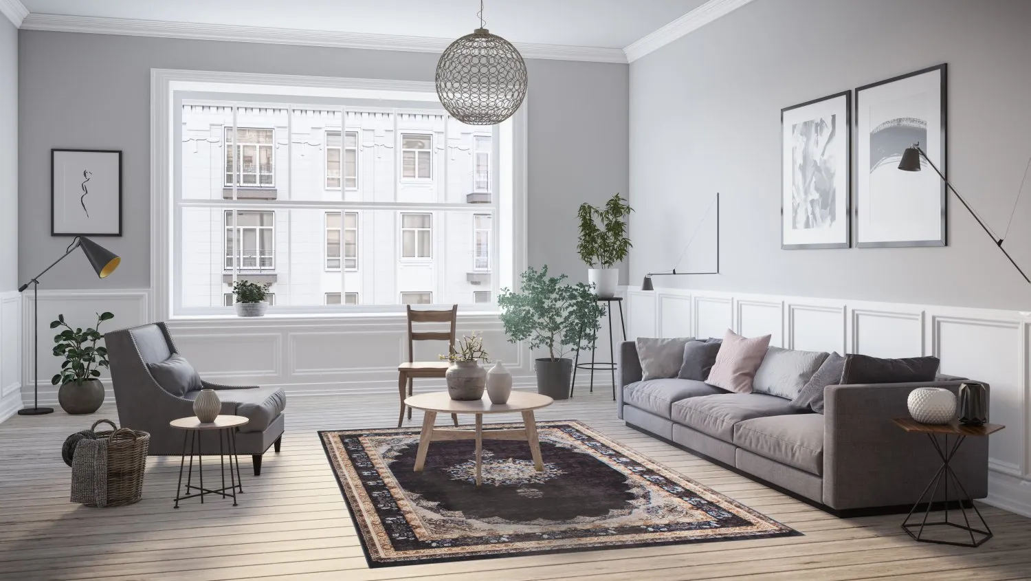 Wilton rug - Lukla (black)