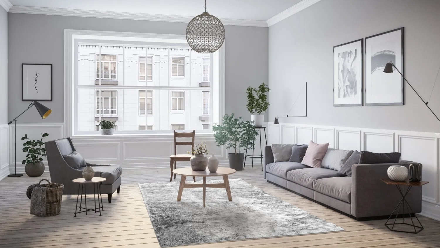 Shaggy rugs - Cosy (silver)