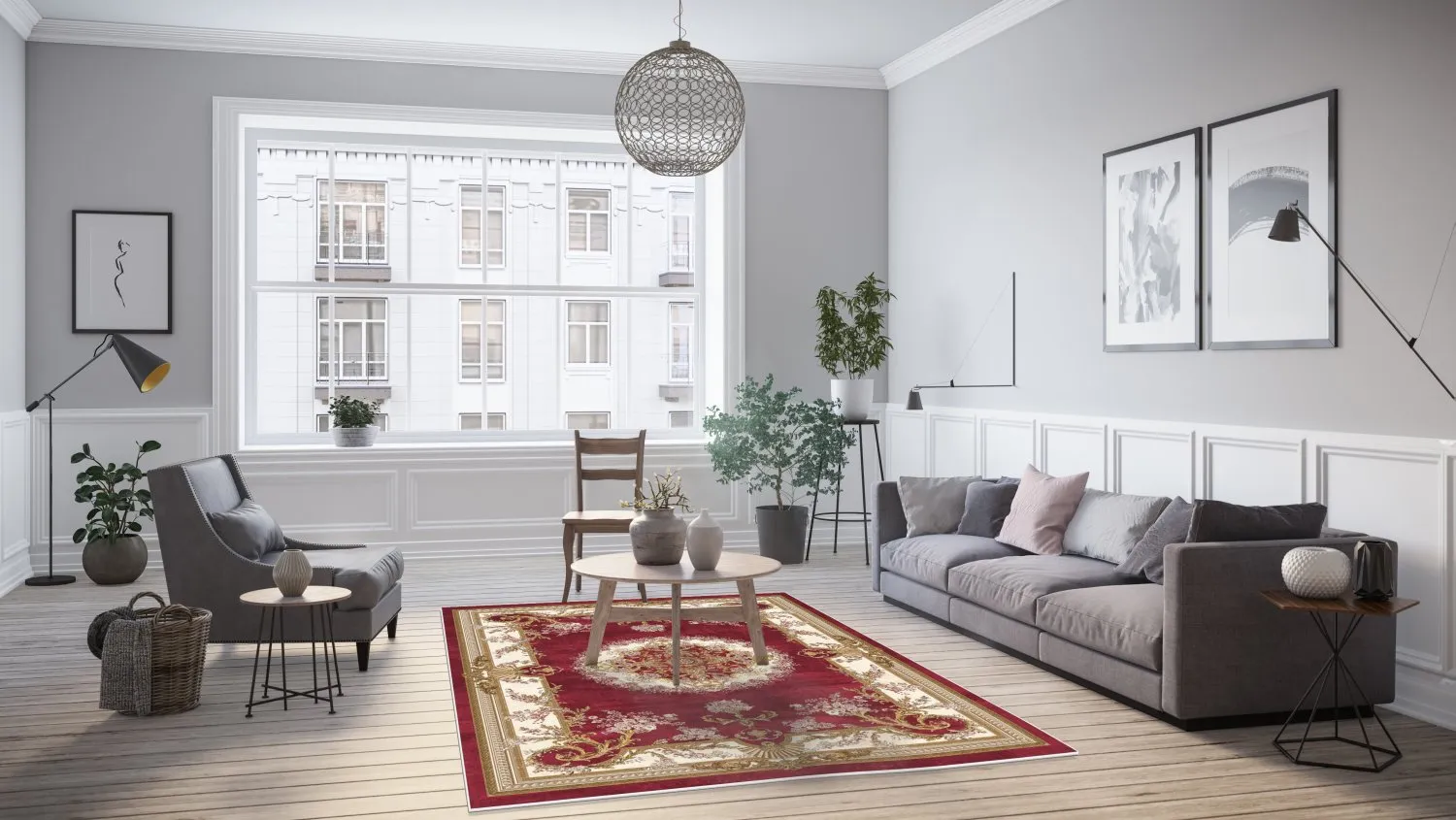 Wilton rug - Marand (red)