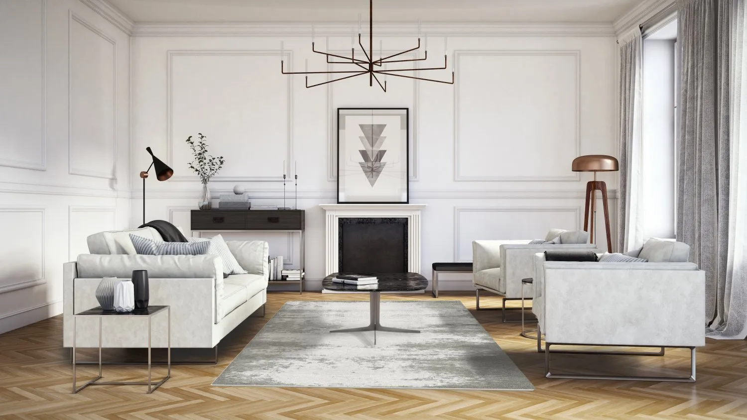 Wilton rug - Zarzi (grey)