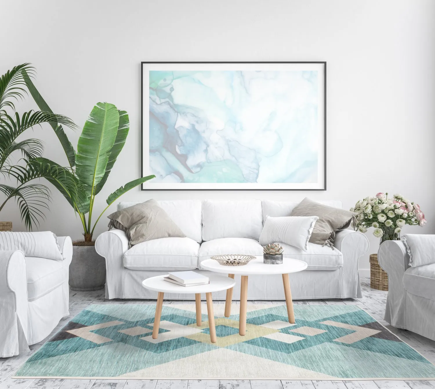 Wilton rug - Temara (blue/multi)