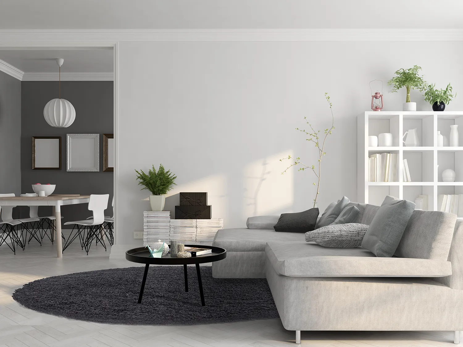 Round rugs - Antuco (dark grey)